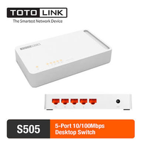 Totolink S505 10/100Mbps Desktop Switch 8 Pin