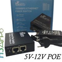 HSAIRPO CM2F2E-PoE 2'Fiber +2'RJ45 Ethernet Passive PoE Fiber Switch