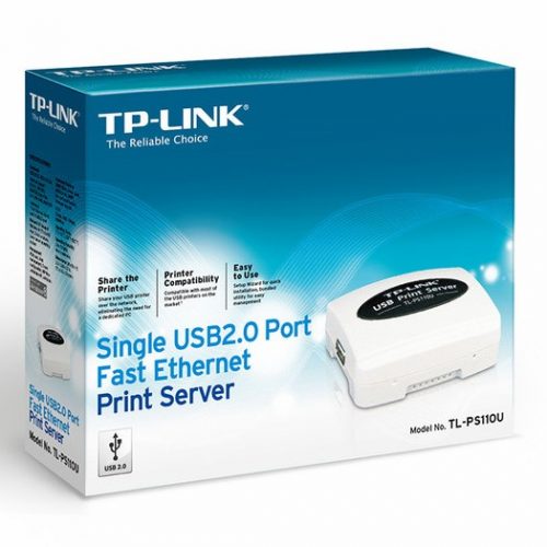 TPLink TL-PS110U Single USB2.0 Port Fast Ethernet Print Server