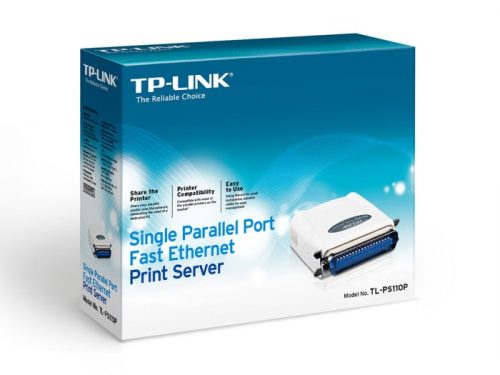 TPLink TL-PS110P Single Parallel Port Fast Ethernet Print Server