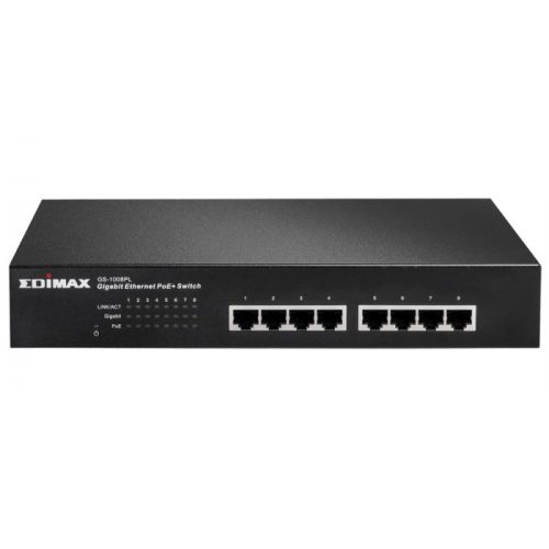 Edimax GS-1008PL Gigabit Switch - 8-Port 10/100/1000 PoE