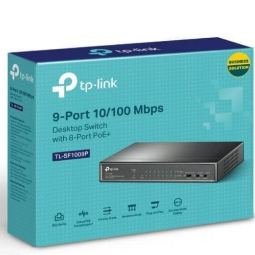 TPLink TL-SF1009P 100Mbps Switch 8 Poe + 1 Uplink