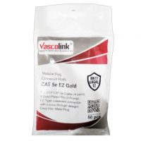 Vascolink EZ-RJ45-C5 Konektor LAN RJ45 EZ Gold Anti Gagal Cat 5 Cat 5e Cat5  Cat5e I