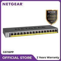 Netgear GS116PP 16 Port Gigabit PoE + Unmanaged Switch for IP Camera A I